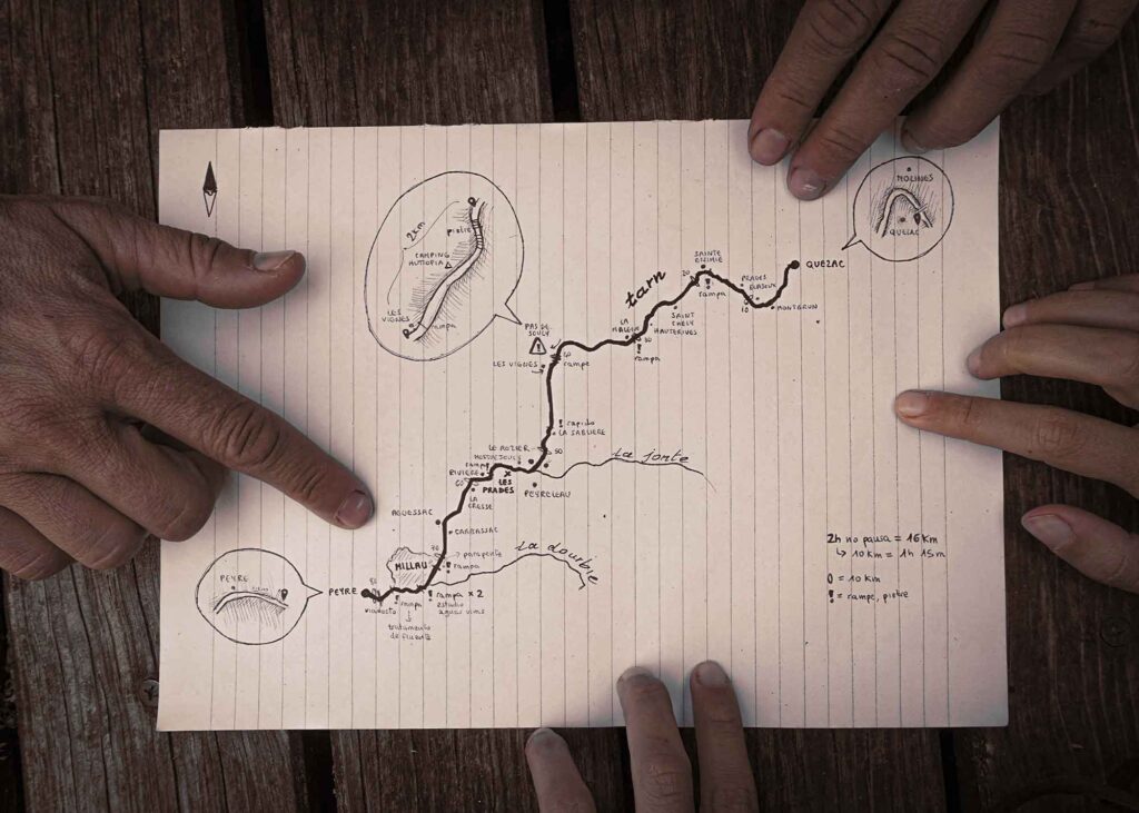 Day 0<br><br>* The plan?<br>From Quezac to Peyre, through the canyon of the Tarn river<br><br>* The means?<br>Two canoes, one tent and a lot of imagination<br><br>* The excitement?<br>Unmeasurable